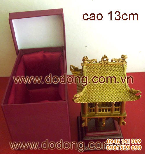 Tượng lưu niệm mô hình chùa một cột 13,21cm Qùa tặng