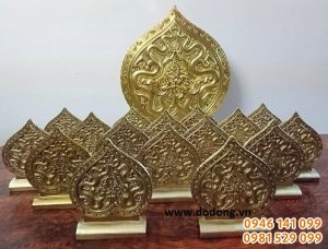 Tượng hình lá đề thời lý, biểu tượng lá đề thờ lý đúc đồng