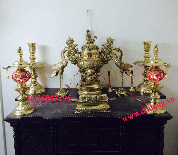 Bộ lư đồng thờ cúng vĩnh tiến giá tốt nhất Hải Phòng