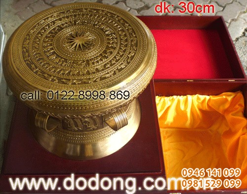 Trống đồng ngọc lũ đúc đk 30cm Trống đồng