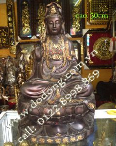 Tượng phật bà quan âm bồ tát bằng đồng tượng phật