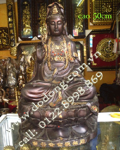 Tượng phật bà quan âm bồ tát bằng đồng tượng phật