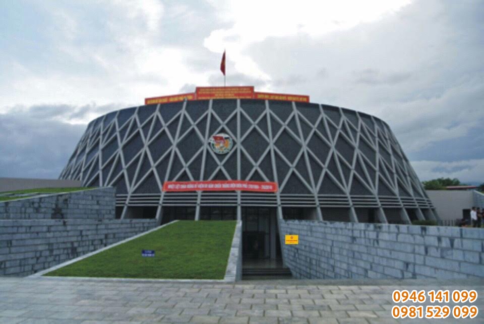 Logo chiến sỹ điện biên bằng đồng dk 300cm