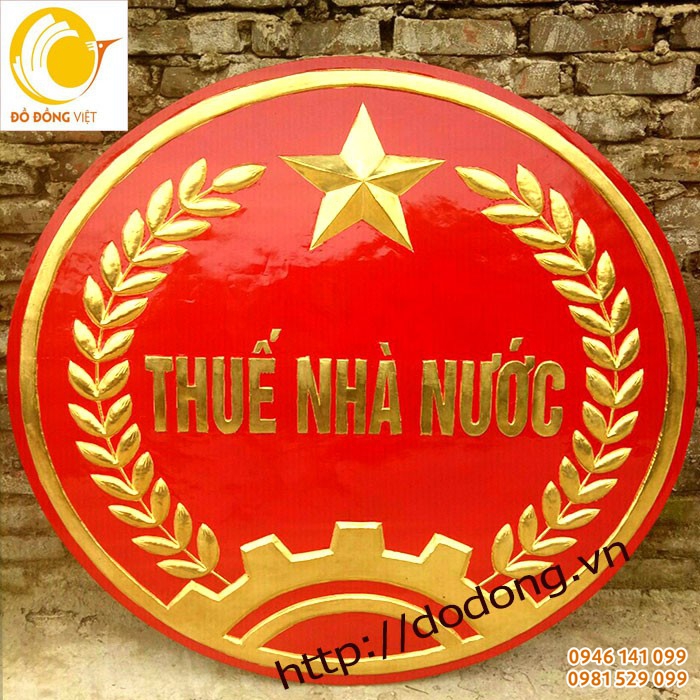 thi công lắp đặt logo ngành thuế Việt nam trên toàn quốc uy tín chất lượng