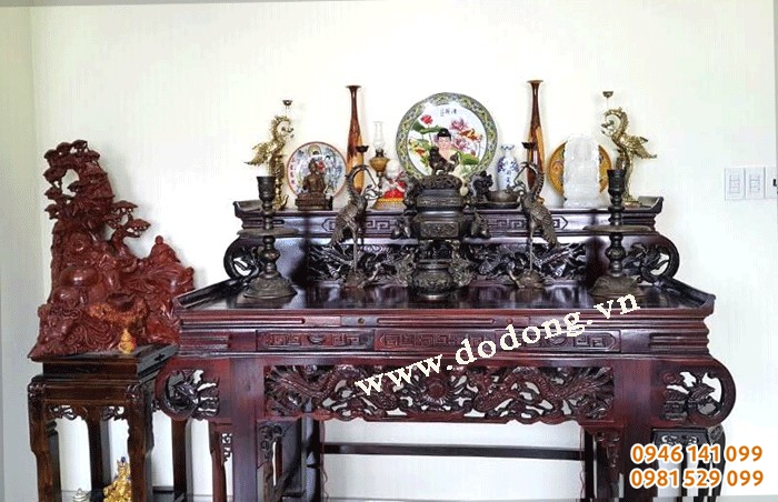 bộ lư đồng hun quả đào mã 8