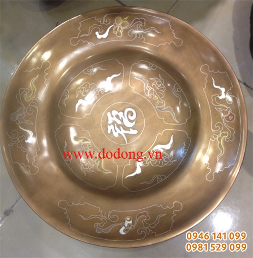 Mâm ngũ quả khảm ngũ sắc đk 35cm