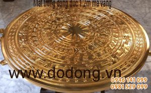 Mặt trống đồng đúc đk 1,2m trang trí nội thất