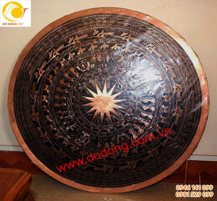 Mặt trống đúc dk 100cm độ dày 1cm, quà tặng trống đồng