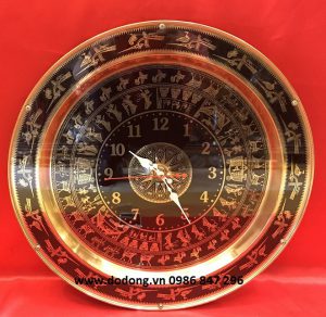 Đồ hồ mặt trống đồng trang trí nội thất, căn hộ, văn phòng đẹp