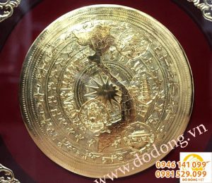 Mặt trống đồng đồ mạ vàng