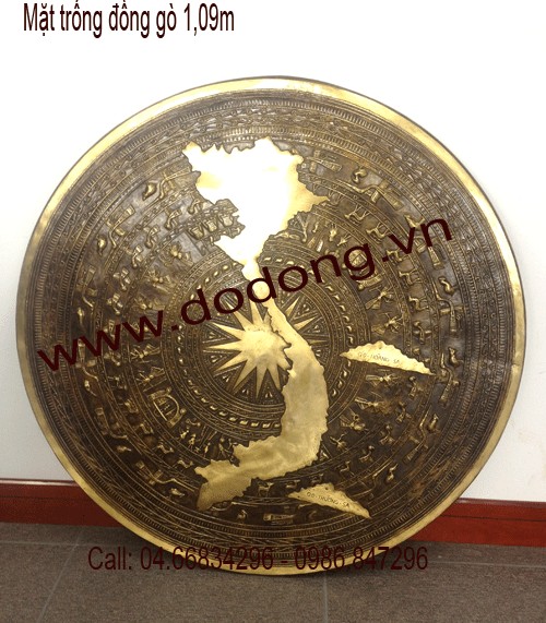 Mặt trống đồng treo phòng làm việc sếp