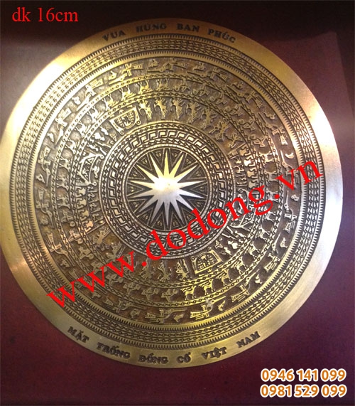 Mặt trống đồng cổ việt nam thu nhỏ 16cm