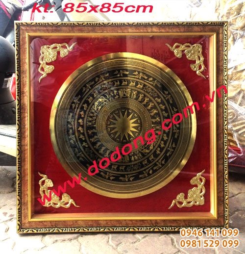 Tranh mặt trống đồng ăn mòn các kích thước từ 20cm,3m