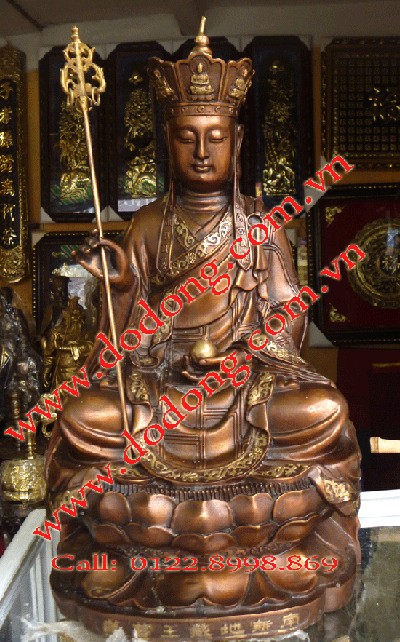 Tượng địa tạng vương bồ tát bằng đồng địa tạng bồ tát
