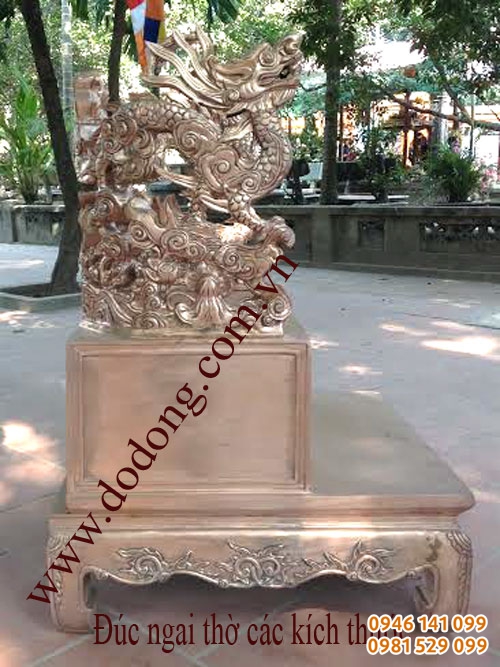 Đúc ngai thờ bằng đồng cho nhà chùa, từ đường, đền thờ