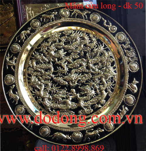 Mâm cửu loing tranh châu - 9 con rồng cuốn