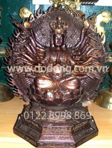 Tượng đồng phật thiên thủ thiên nhãn đồng hun phật đồng