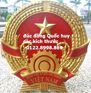 Đúc đồng Quốc huy Việt nam treo trụ sở hành chính