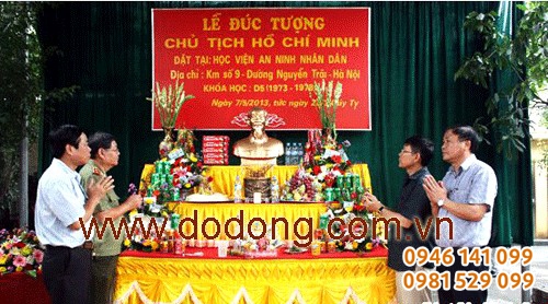 Đúc tượng Bác tại Học viện An Ninh