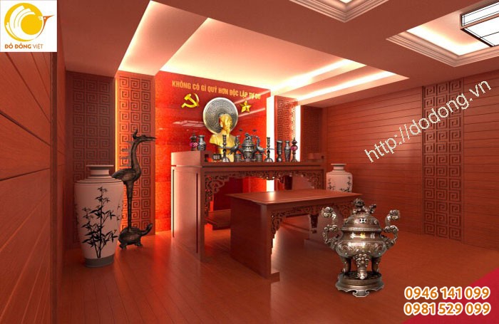 Phòng thờ Bác hồ tại cơ quan nhà nước