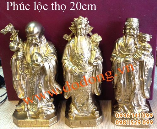 Bộ tượng phúc lộc thọ nhỏ 20cm