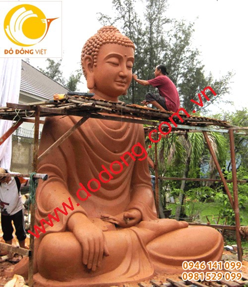 Đúc tượng thích ca mâu ni ngồi đài sen cao 3m