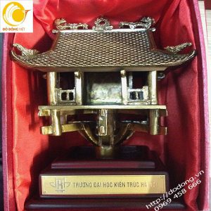 Qùa tặng chùa một cột bằng đồng lưu niệm của Đồ đồng việt