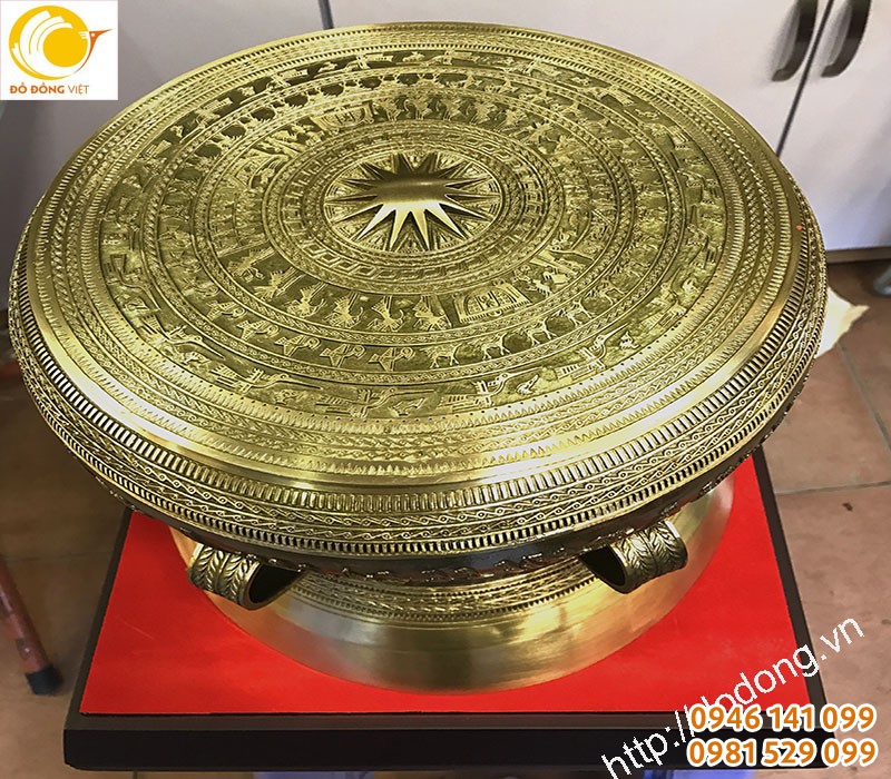 bộ trống đồng đúc 25cm, quà tặng mô hình trống