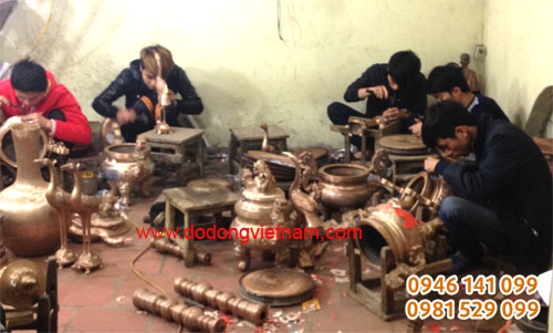 Quy trình sửa đồ đồng ngũ sắc