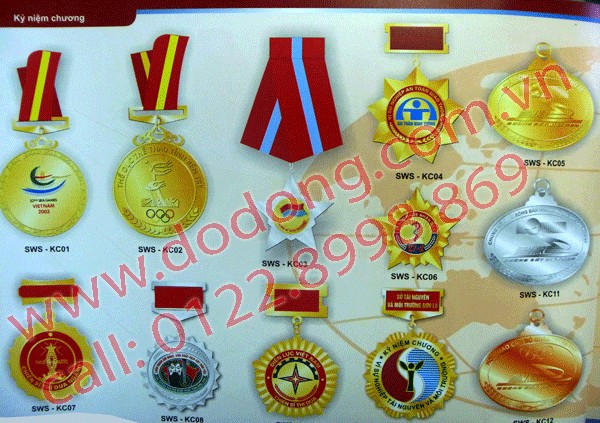kỷ niệm chương, huân huy chương các loại