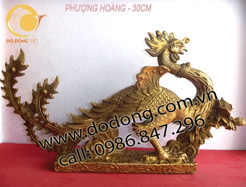 Phượng hoàng phong thủy bằng đồng