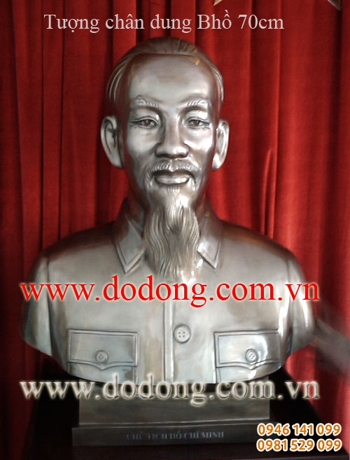 Tượng bán thân 70cm, rộng 60cm đồng hun