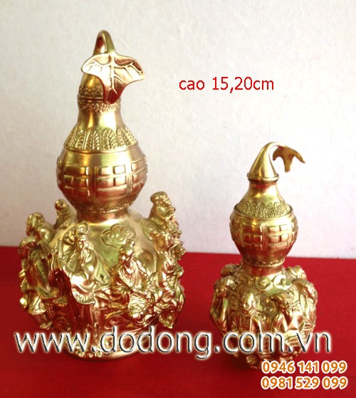 hồ lô đúc 8 vị tiên cao 15cm, 20cm
