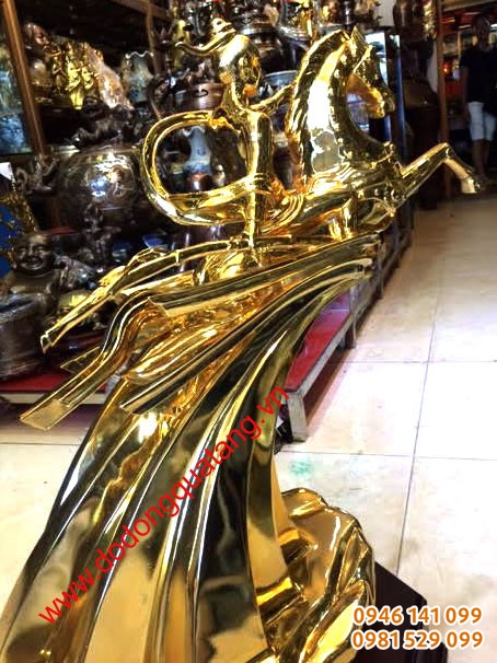 Tượng thánh gióng mạ vàng 36cm,60cm tại Hải Phòng