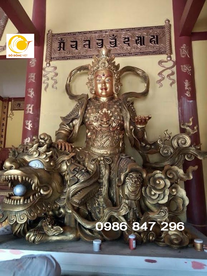 Đúc tượng quan hộ pháp, tượng hộ pháp cưỡi kỳ lần cầm đao