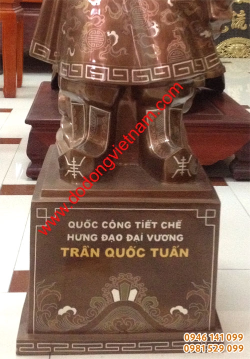 Đế tượng khảm chữ vàng 24k cao cấp, tượng khảm 5 màu ngũ sắc tuyết đẹp