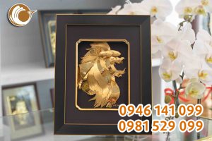 Tranh đôi cá vàng đẹp tinh xảo tại Đồ đồng Việt