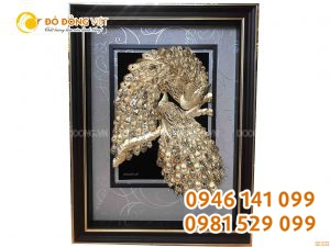 Tranh vinh hoa phú quý dát vàng 9999