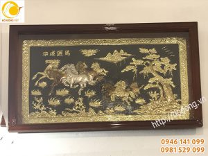 Tranh đồng mã đáo thành công 80x150cm