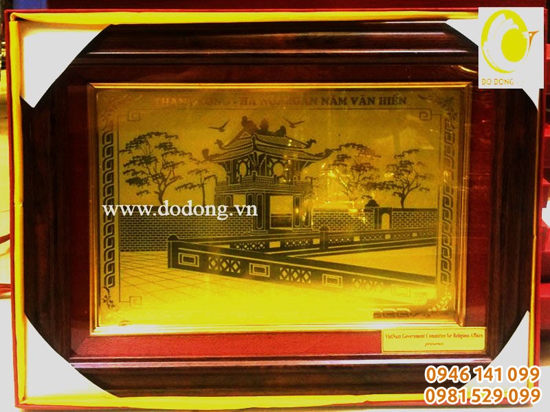 Tranh đồng khắc ăn mòn chùa một cột, khuê văn các, tháp rùa Tranh đồng khắc ăn mòn chùa một cột, khuê văn các, tháp rùa