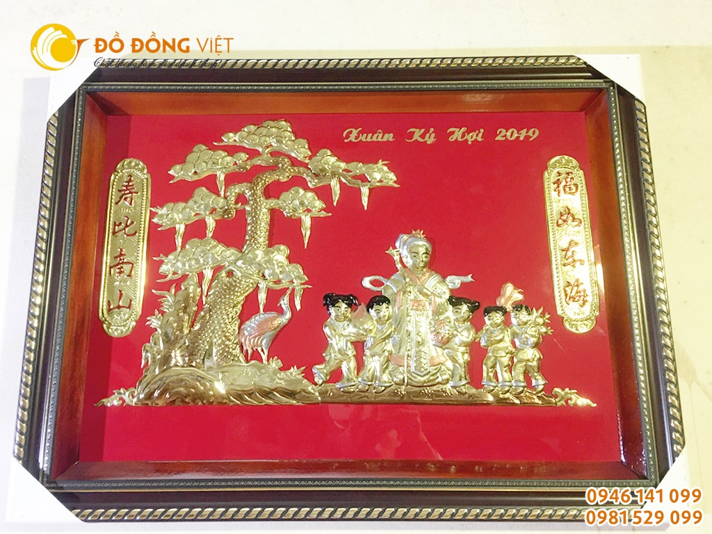 Tranh mừng thọ bà 60x80 giá rẻ dưới 1 triệu