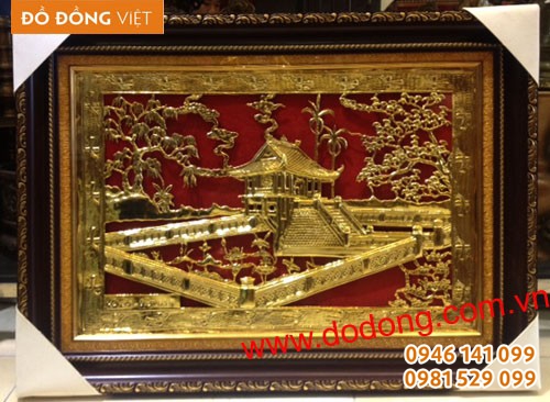 Tranh khuê văn các, chùa một cột mạ vàng Tranh đồng mạ vàng Tranh khuê văn các, chùa một cột mạ vàng Tranh đồng mạ vàng