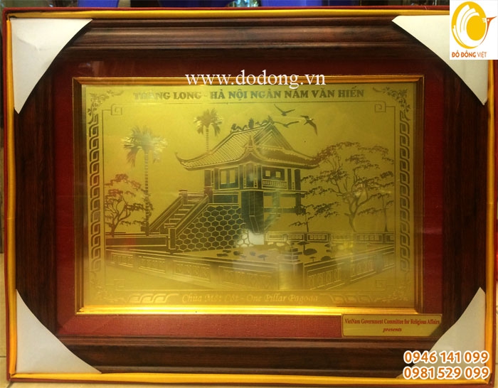 Tranh đồng khắc ăn mòn chùa một cột, khuê văn các, tháp rùa Tranh đồng khắc ăn mòn chùa một cột, khuê văn các, tháp rùa
