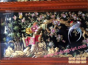 Tranh đồng vinh hoa phú quý 80x150cm