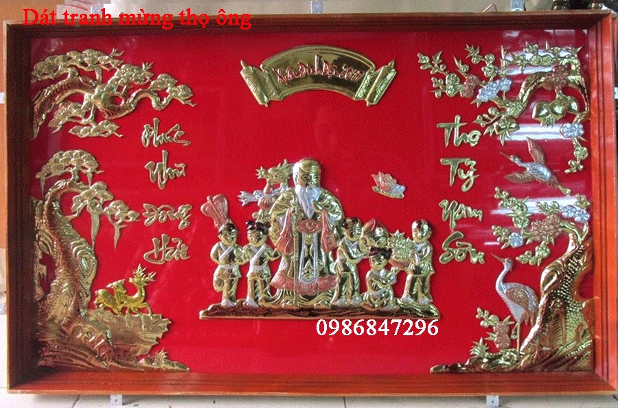 Tranh mừng thọ Qùa mừng thọ 2017,2018, 2019