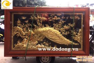 Tranh đồng vinh hoa phú quy, như ý cát tường đồng vàng