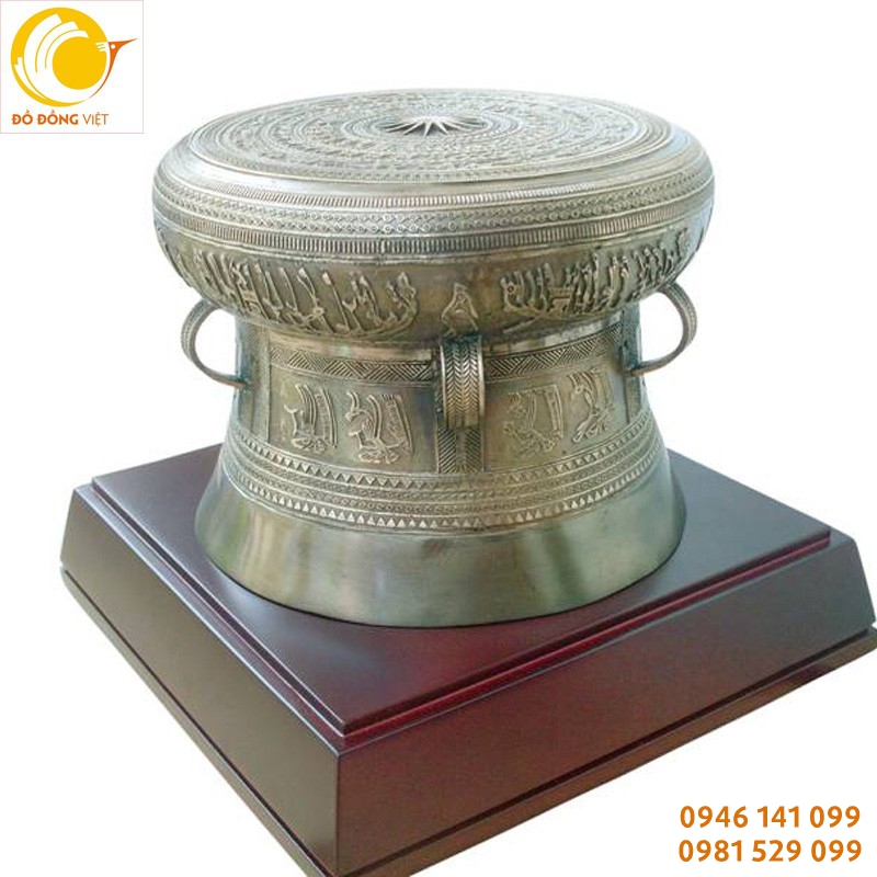 Trống đồng Đông Sơn đường kính 15cm làm quà tặng