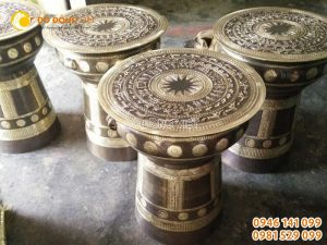 Trống đồng Đông Sơn thân trống hình trụ cao 45 cm