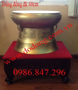 Bán trống đồng trang trí 60cm Đúc trống đồng