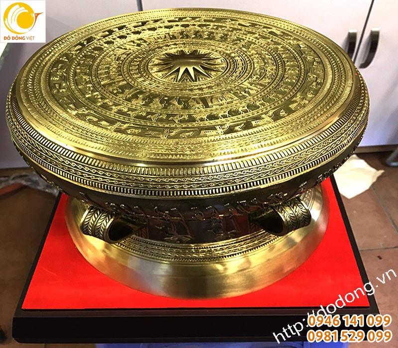 bộ trống đồng đúc 25cm, quà tặng mô hình trống